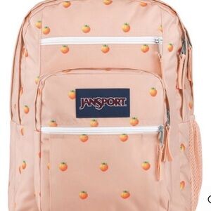 JanSport Big Backpack with Peach Design